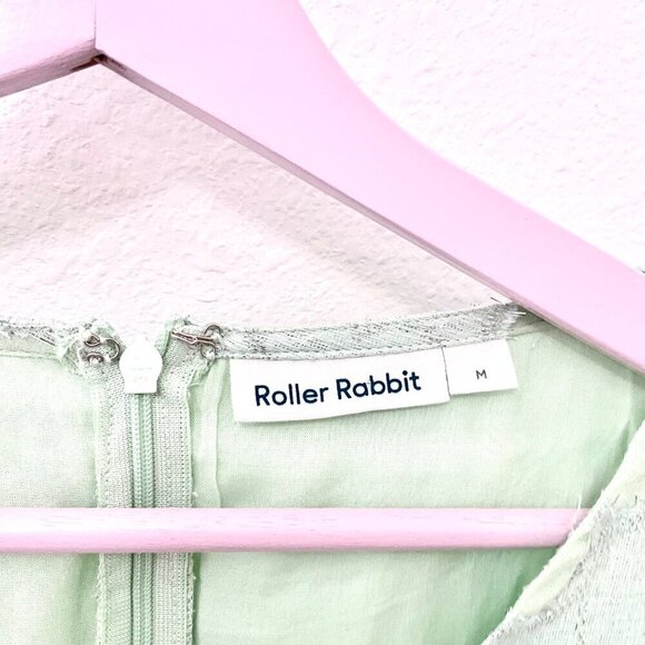 Tuckernuck Roller Rabbit Clermont Nori Dress Green Metallic Size M - Picture 2 of 8